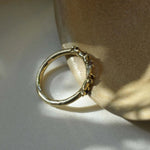 9ct Gold Organic Gemstone Ring