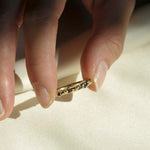 9ct Gold Organic Gemstone Ring