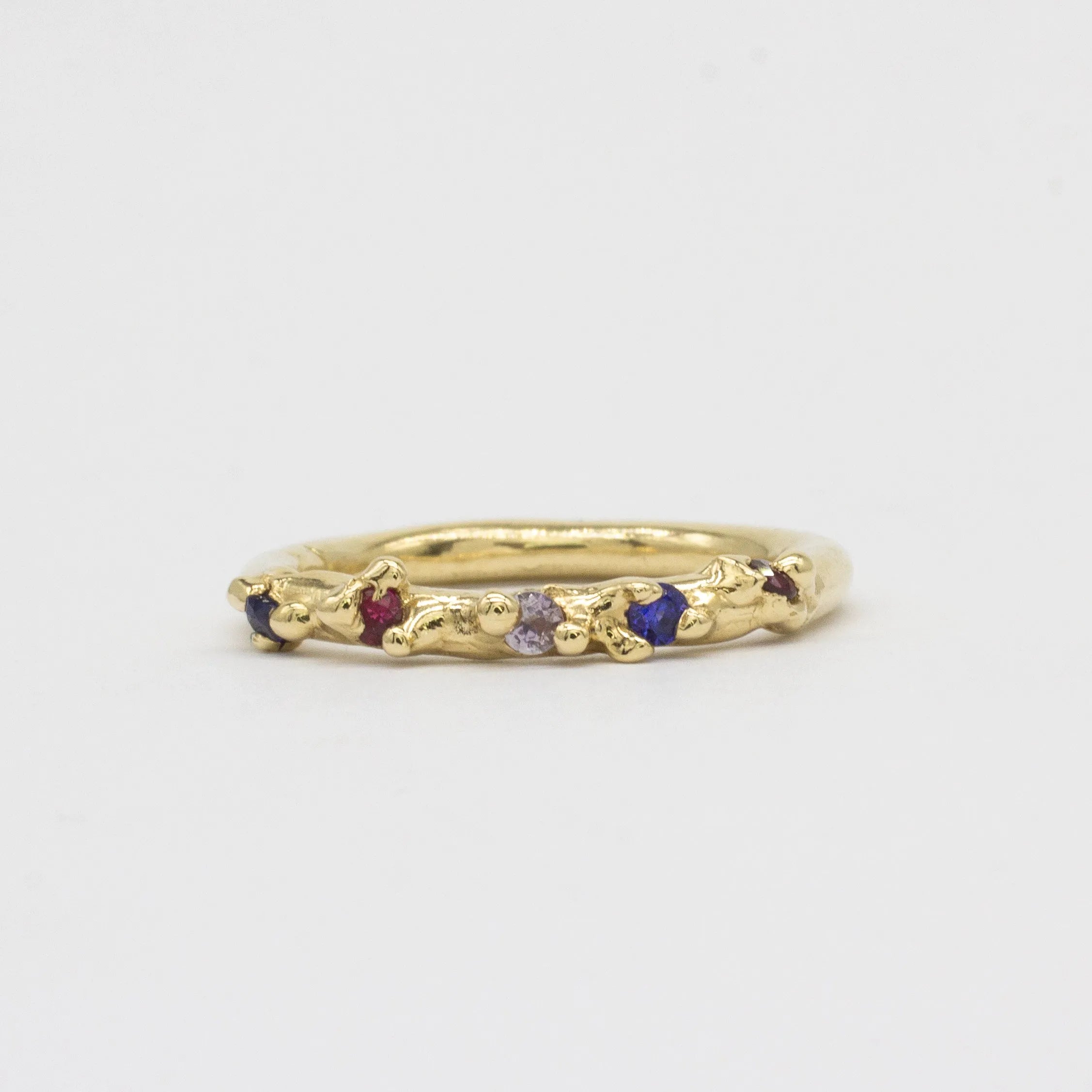 9ct Gold Organic Gemstone Ring