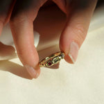 9ct Gold Organic Three Stone Ring