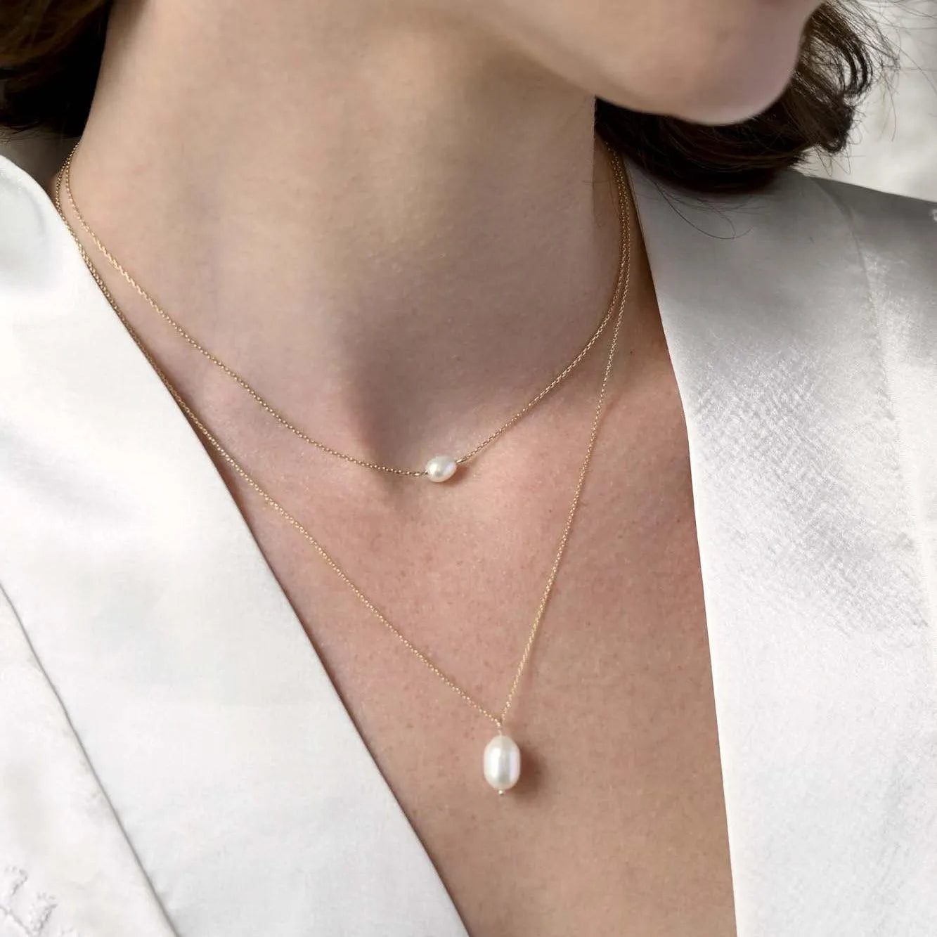 9ct Gold Pearl Pendant Necklace