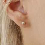 9ct Gold Pebble Studs