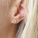 9ct Gold Pebble Studs