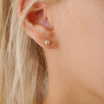 9ct Gold Pebble Studs