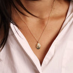 9ct Gold Personalised Cancer Necklace