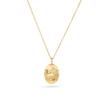 Solid Gold Leo Necklace