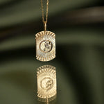 9ct Gold Personalised Moonlight Pendant Necklace