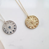 9ct Gold Personalised Moonphase Necklace