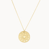 9ct Gold Personalised Moonphase Necklace
