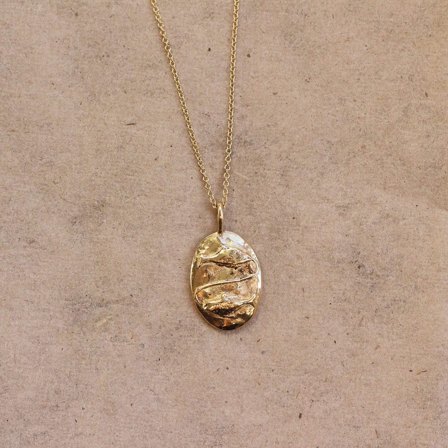 9ct Gold Personalised Pisces Necklace