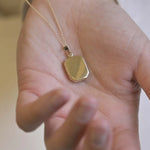 9ct Gold Personalised Rectangle Locket Necklace