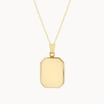 9ct Gold Personalised Rectangle Locket Necklace