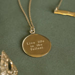 9ct Gold Personalised Saint Christopher Medallion Necklace