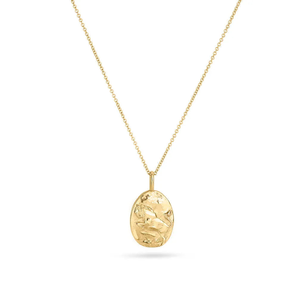 9ct Gold Personalised Taurus Necklace – Wild Fawn Jewellery