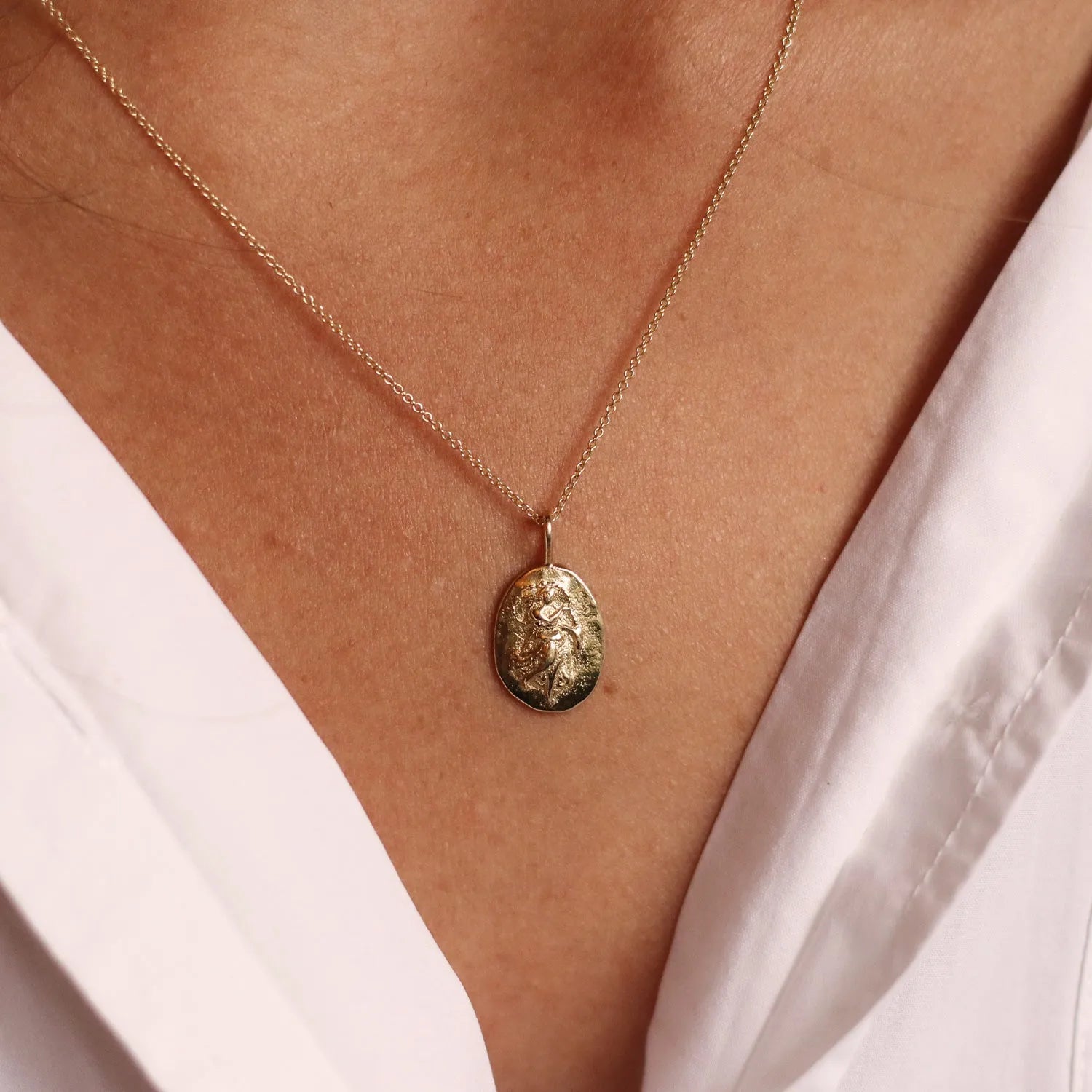 9ct Gold Personalised Virgo Necklace