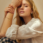 9ct Gold Personalised Wanderlust Compass Charm Bracelet