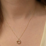 9ct Gold Revolution Circle Necklace