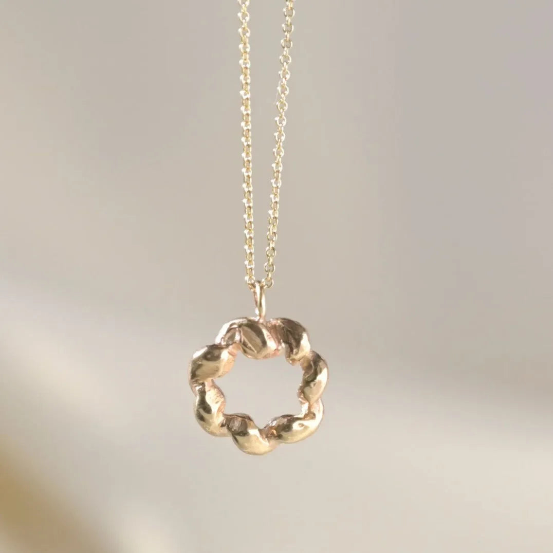 9ct Gold Revolution Circle Necklace