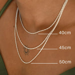 9ct Gold Rope Chain Layering Necklace
