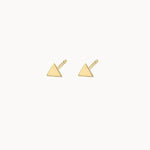 9ct Gold Small Triangle Studs