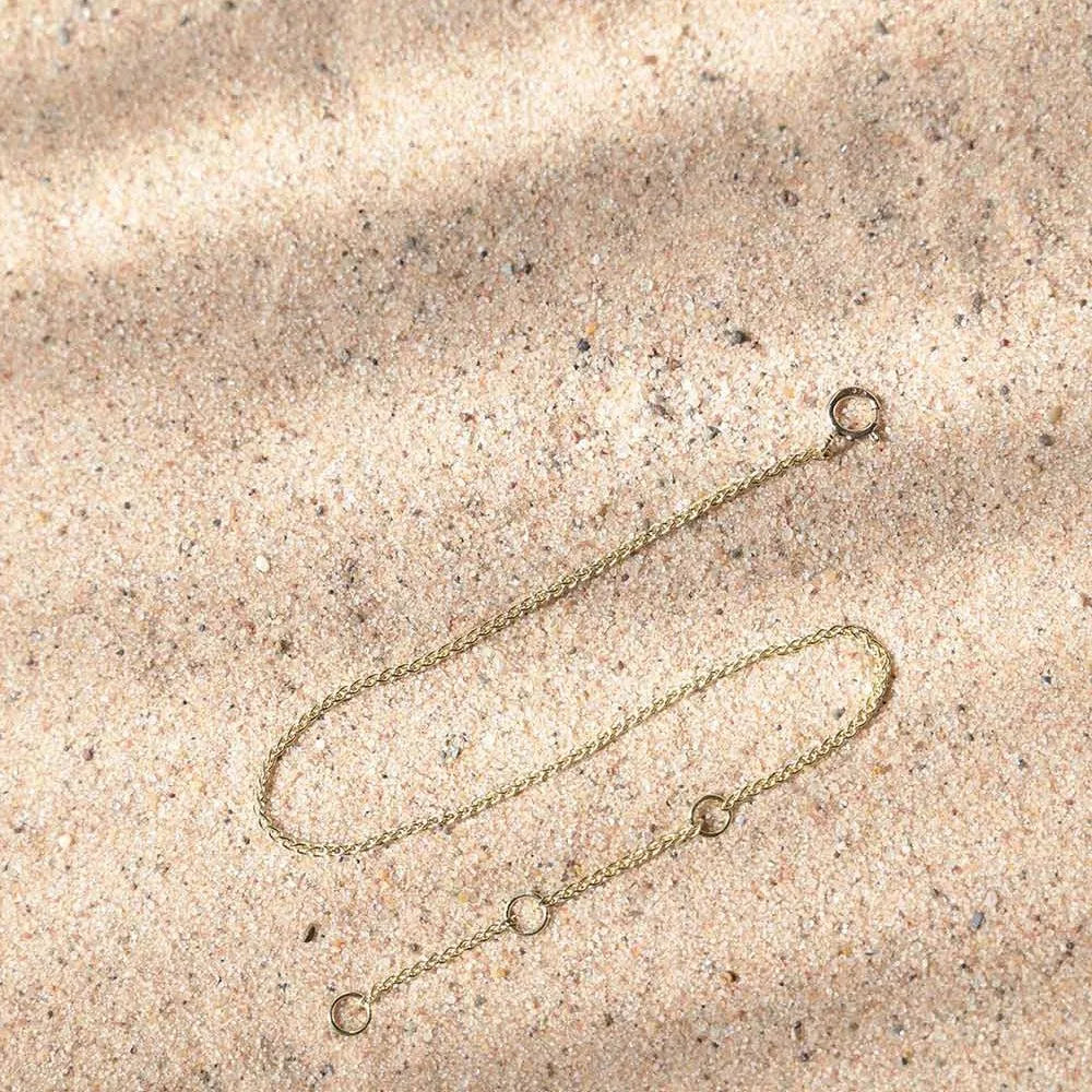 9ct Gold Spiga Chain Anklet