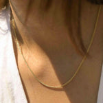 9ct Gold Spiga Layering Necklace