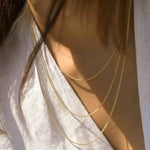 9ct Gold Spiga Layering Necklace