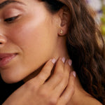 9ct Gold Star Studs with Diamond