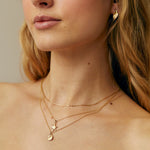 9ct Gold Sunburst Necklace