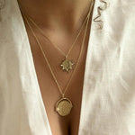 9ct Gold Tesoro Coin Fragment Pendant Necklace