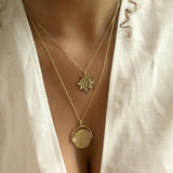 9ct Gold Tesoro Coin Fragment Pendant Necklace