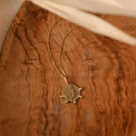 9ct Gold Tesoro Coin Fragment Pendant Necklace