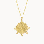 9ct Gold Tesoro Coin Fragment Pendant Necklace