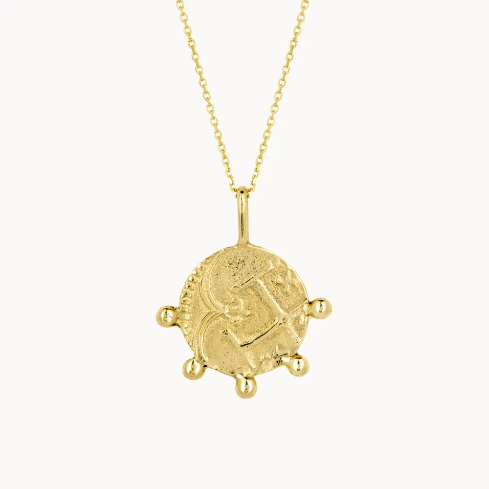 9ct Gold Tesoro Coin Fragment Pendant Necklace – Wild Fawn Jewellery