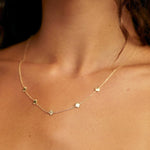 9ct Gold Tiny Sun Charm Necklace