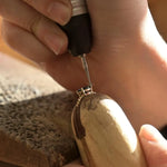 9ct Gold Two Tone Blue Sapphire Solitaire Entwined Engagement Ring