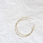 9ct Gold XL Delicate Hoop Earrings