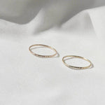 9ct Rose Gold Hammered Stacking Ring