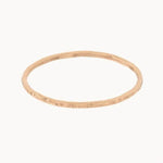 9ct Rose Gold Hammered Stacking Ring
