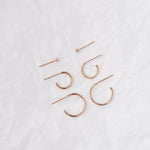 9ct Rose Gold Mix and Match Hoop Set