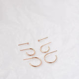 9ct Rose Gold Mix and Match Hoop Set