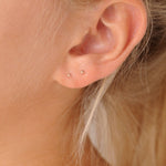 9ct Rose Gold Tiny Studs