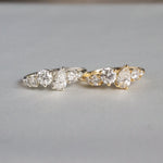 18ct Yellow Gold Asymmetric Diamond Engagement Ring