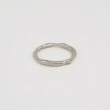 9ct White Gold Organic Wedding Ring