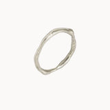 9ct White Gold Organic Wedding Ring