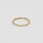 9ct Yellow Gold Entwined Twisted Wedding Ring