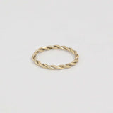 9ct Yellow Gold Entwined Twisted Wedding Ring