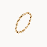 9ct Yellow Gold Entwined Twisted Wedding Ring