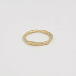 9ct Yellow Gold Organic Wedding Ring