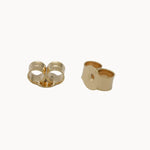 pair of 9ct solid gold butterly earring backs